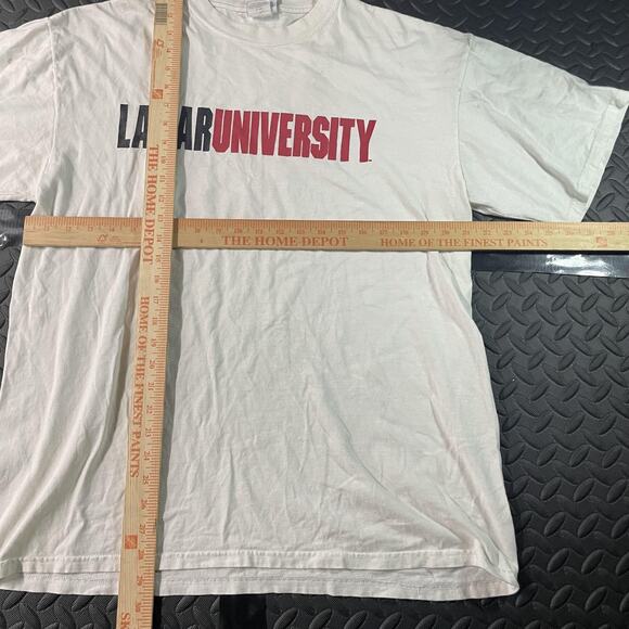 Lamar Cardinals Shirt Mens XL White Red NCAA College Graphic Tee T-Shirt Cotton - Picture 2 of 8